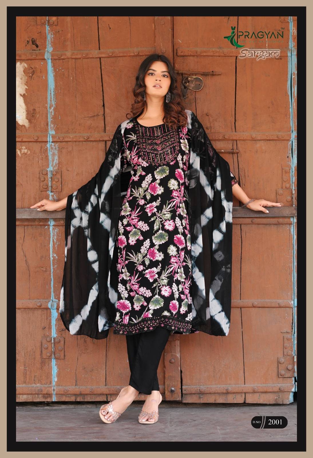 SARGAM VOL 2 By PRAGYAN 2001 To 2008 Series Designer Ethnic Wear Collection Rayon Kurtis At Wholesale Price